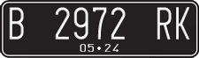 License plate of Indonesia, Regular plates
