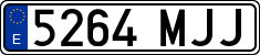 License plates of Spain, Ordinary (2000)