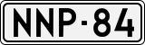 License plate of Finland, Cars