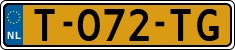 License plate of the Netherlands, Cars