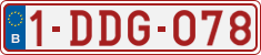License plate of Belgium, Regular plates (2010)