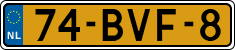 License plate of the Netherlands, Heavy Commercial Vehicles (1994 system)