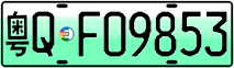 License plate of China, Electric vehicles