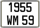 French license plate, FNI