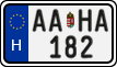 license plates of Hungary, Regular plates (2022)