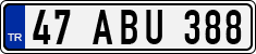 License plate of Turkey, Regular plates