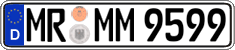 German license plate, Regular plates
