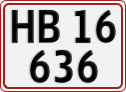 License plate of Denmark, Regular plates