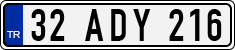 License plate of Turkey, Regular plates