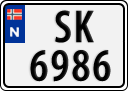 License plate of Norway, Trailers, motorcycles, special vehicles