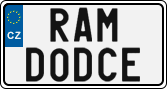 License plate of the Czech Republic, Vanity Plates