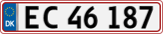 License plate of Denmark, Regular plates