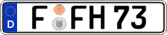 German license plate, Regular plates