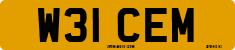 License plate of the United Kingdom, 1983 year system