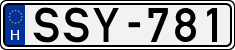 license plates of Hungary, Cars (1990)