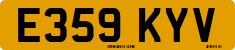 License plate of the United Kingdom, 1983 year system