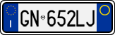 License plate of Italy, Cars (1994 year series)