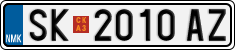 License plate of North Macedonia, Regular plates (2012)