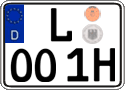 German license plate, Plates for oldtimers (type 