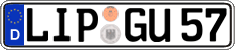 German license plate, Regular plates