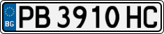 License plate of Bulgaria, Cars