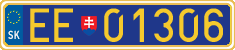 License plate of Slovakia, Diplomatic