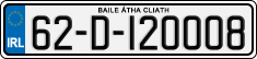 License plate of Ireland, Regular plates