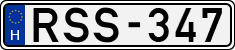 license plates of Hungary, Cars (1990)