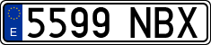 License plates of Spain, Ordinary (2000)