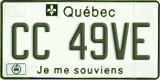 Quebec, Diplomatic (CC/CD 1234)