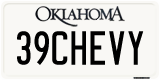 Oklahoma, Vanity Plates