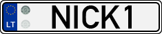 License plate of Lithuania, Vanity Plates