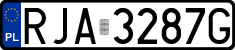License plates of Poland, Regular car plates