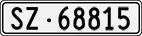 License plate of Switzerland, Cars