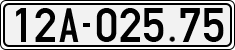 License plate of Vietnam, Cars