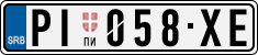 License plate of Serbia, Cars
