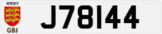 License plate of Jersey, Regular plates (J123456)