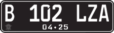 License plate of Indonesia, Regular plates