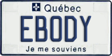 Quebec, Vanity Plates
