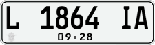 License plate of Indonesia, Regular plates