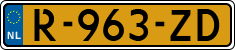 License plate of the Netherlands, Cars