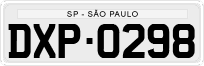 License plate of Brazil, Private owners (1990)