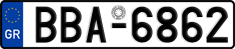 License plate of Greece, Cars