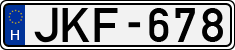 license plates of Hungary, Cars (1990)