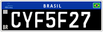 License plate of Brazil, Oldtimers (Mercosul)
