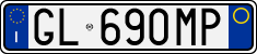 License plate of Italy, Cars (1994 year series)