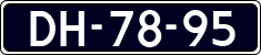 License plate of the Netherlands, Imported oldtimers (cars)
