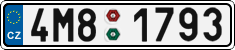 License plate of the Czech Republic, Cars (2001)