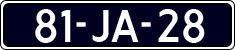 License plate of the Netherlands, Cars