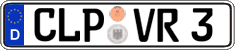 German license plate, Regular plates